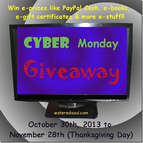 Cyber Monday Giveaway