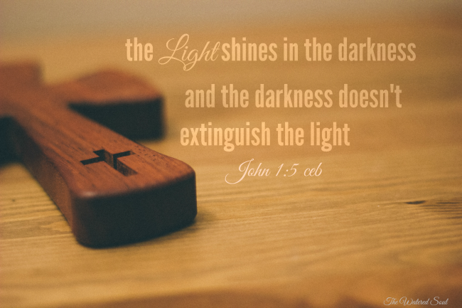 light shines in the dark