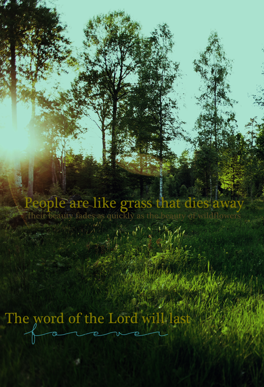 People are as grass |